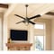 Westinghouse Ceiling Fan Indoor 52In Porto DmLED, BlackBrnz Rvr 4Bld DrkWng/Wng Am Fr Glass 7307100 - alternate 6